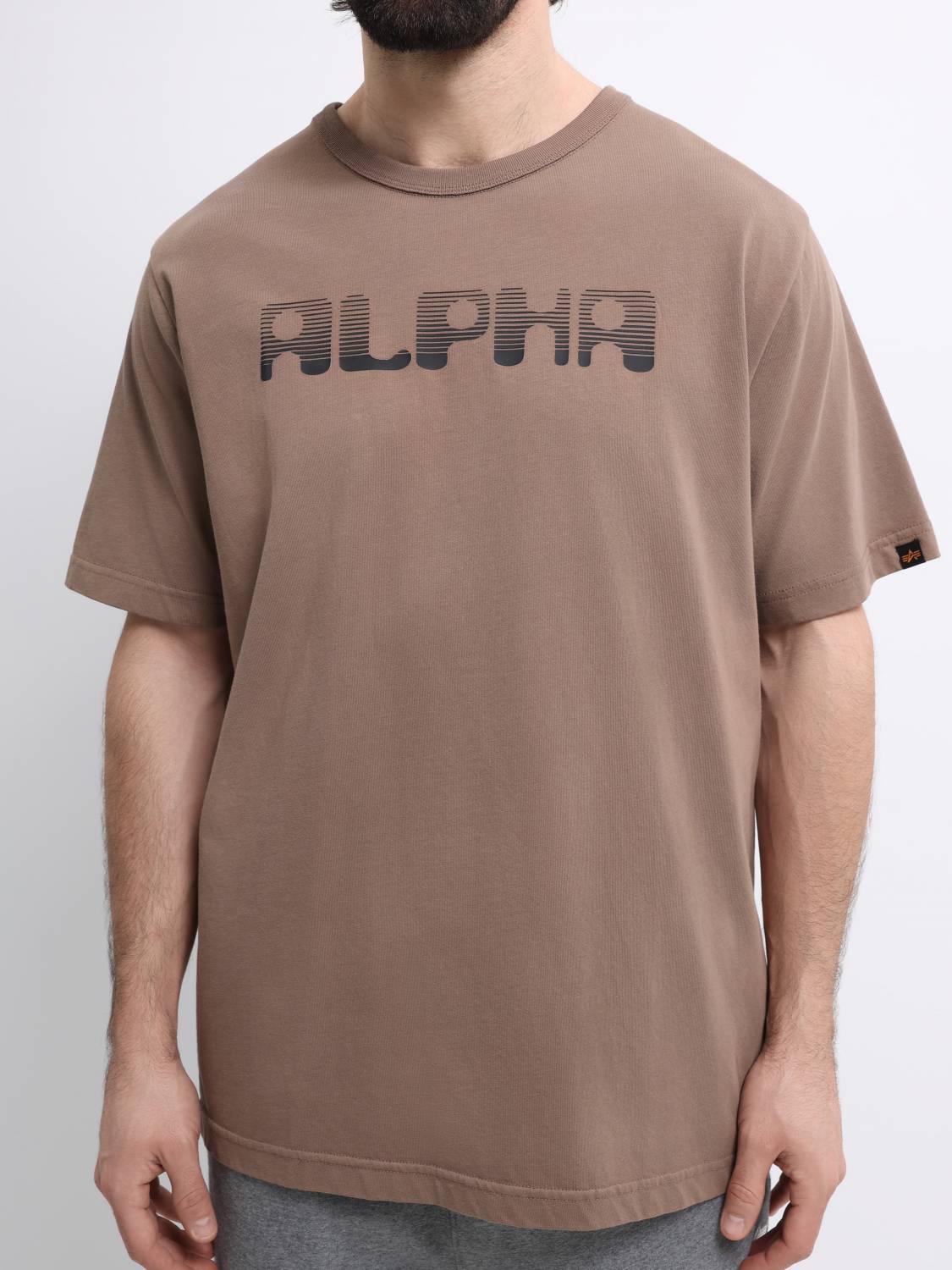 Футболка "Logos" (Coyote Brown) Alpha Industries