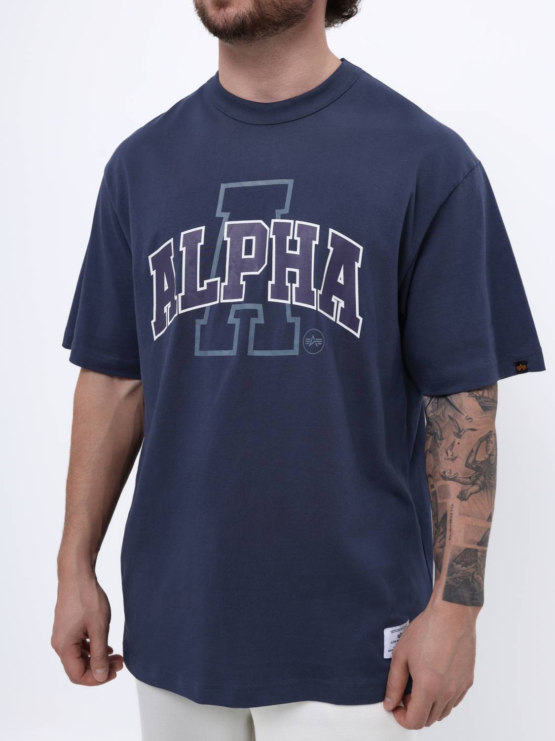 Футболка "Relaxed Collegiate A" (Replica Blue) Alpha Industries