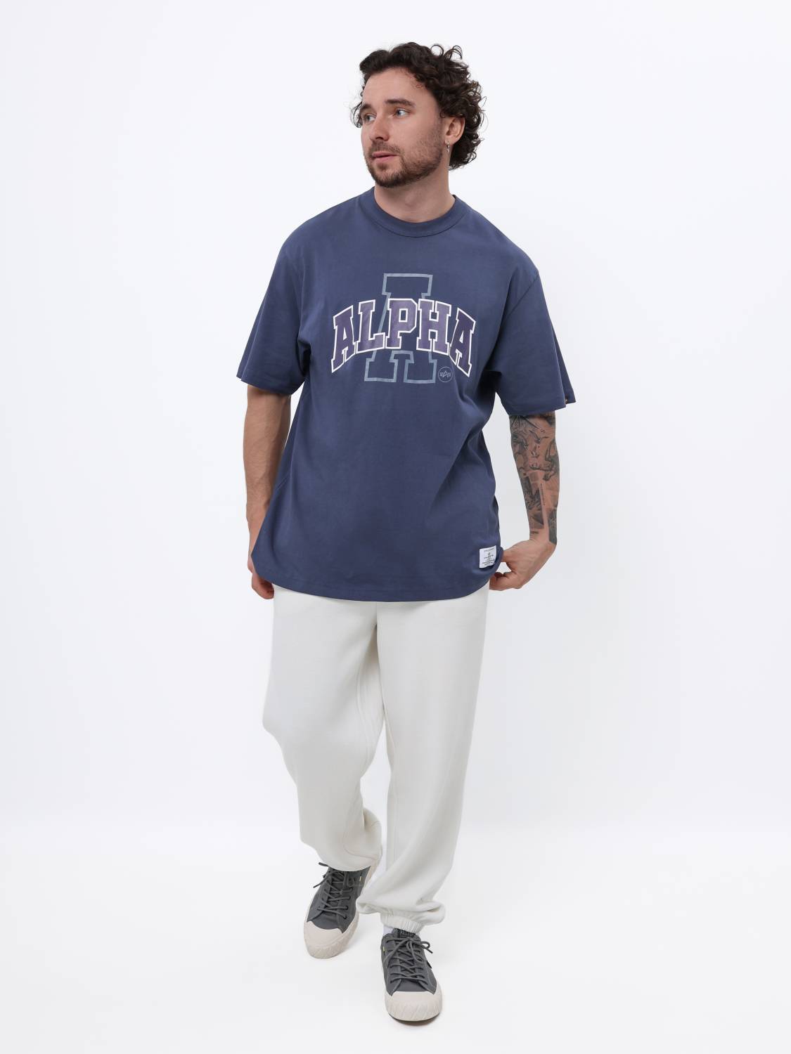 Футболка "Relaxed Collegiate A" (Replica Blue) Alpha Industries