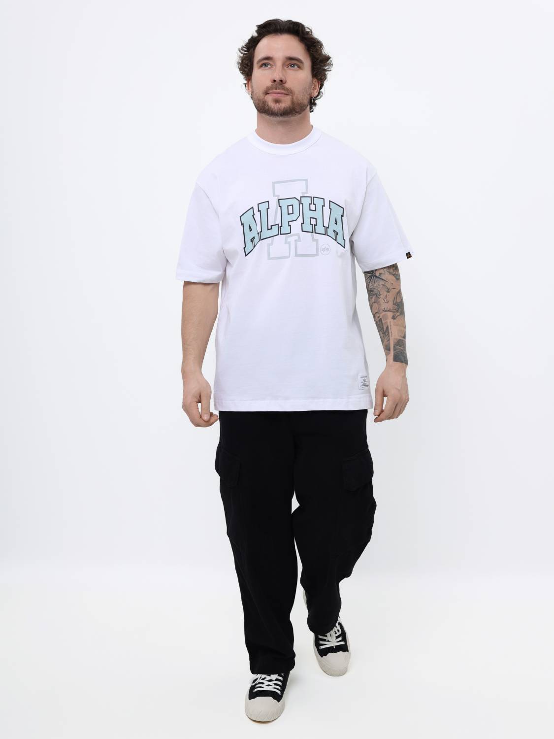 Футболка "Relaxed Collegiate A" (White) Alpha Industries