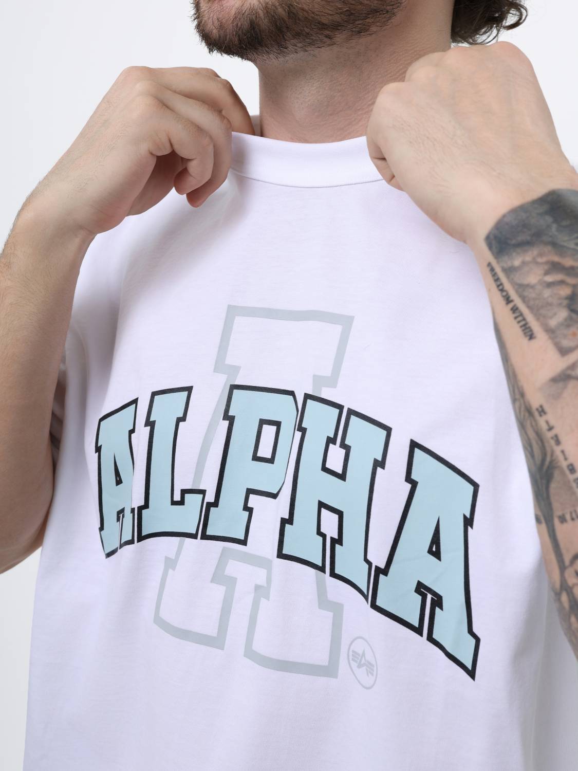 Футболка "Relaxed Collegiate A" (White) Alpha Industries