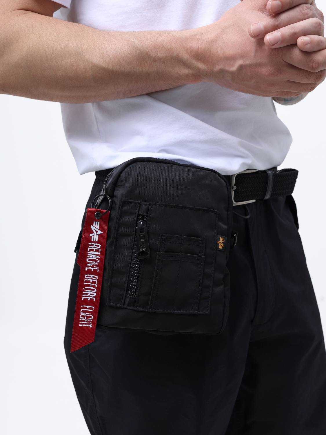 Сумка через плечо "Crew Carry Bag" (Black) Alpha Industries