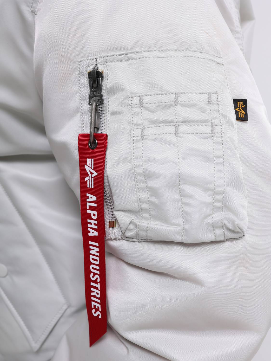 Куртка / Бомбер утепленный мужской ''MA-1'' (Light Gray) Alpha Industries