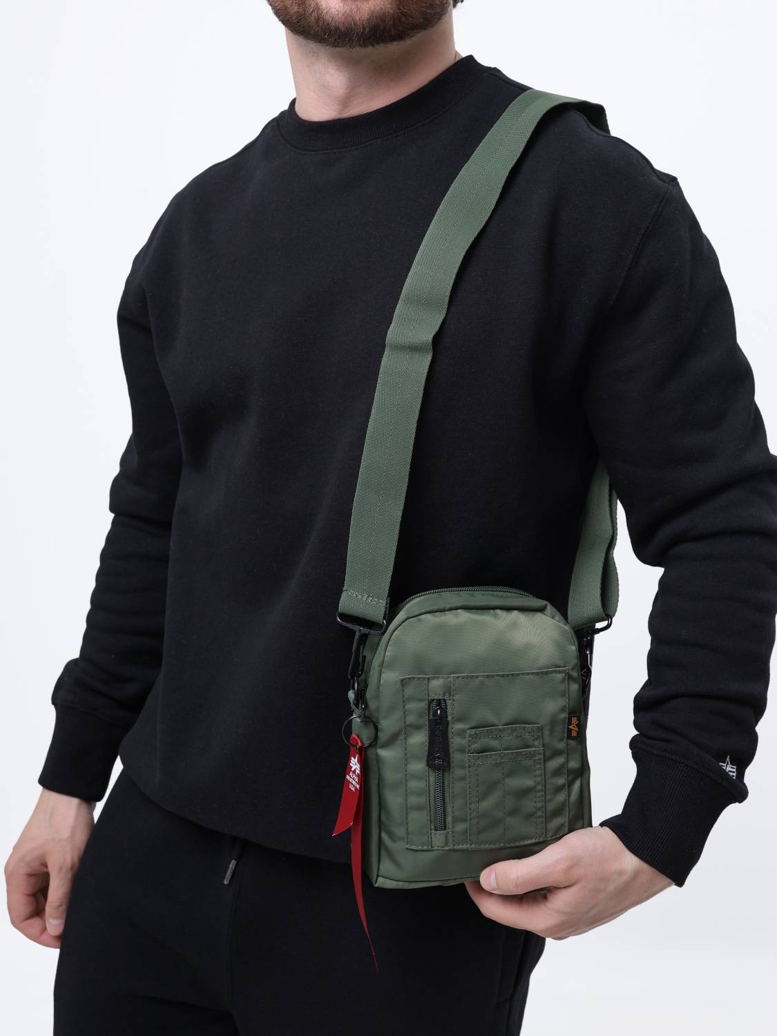 Сумка через плечо "Crew Carry Bag" (Sage) Alpha Industries