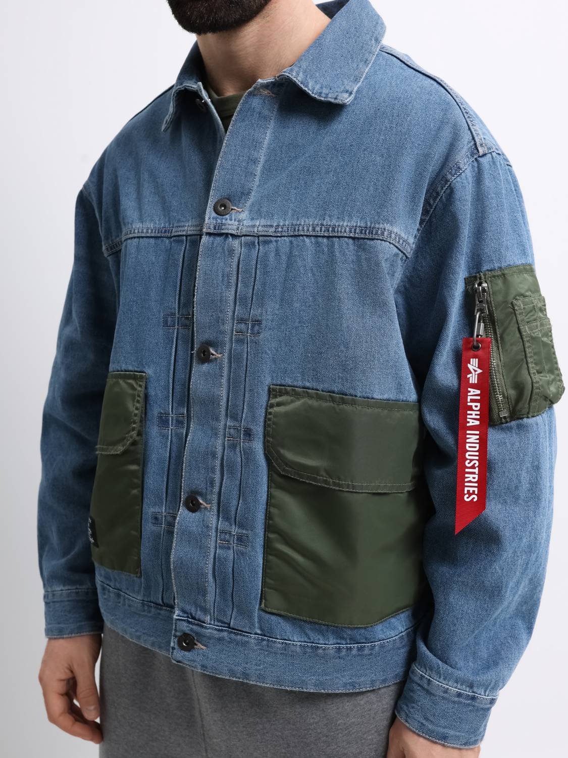 Куртка "Denim Jacket" (Replica Blue) Alpha Industries