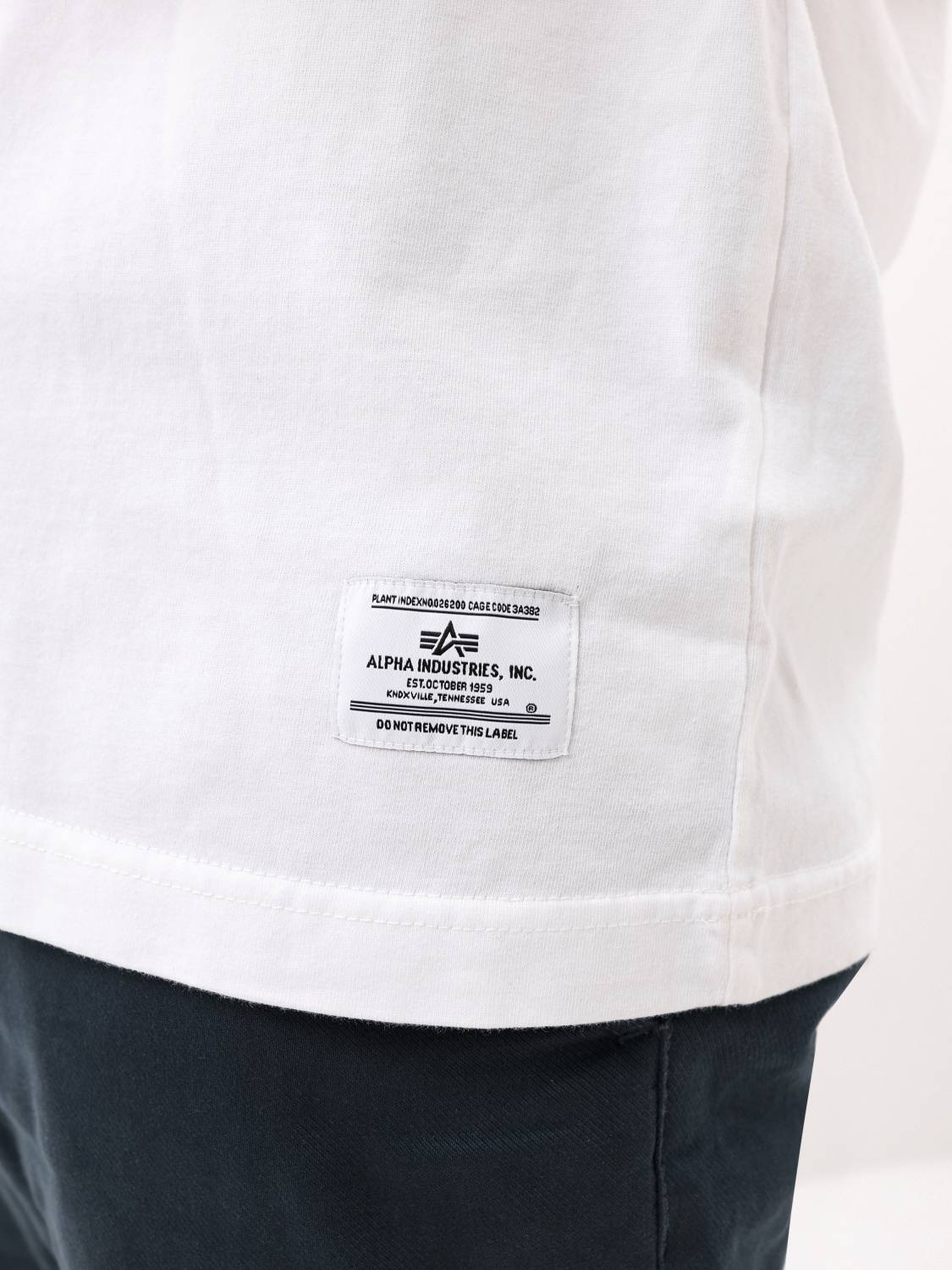 Футболка "NASA Worm Logo" (White) Alpha Industries
