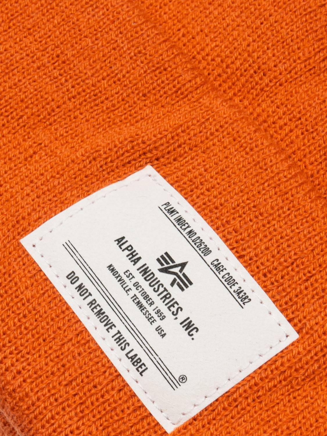 Шапка "Essential Beanie" (Emergency Orange) Alpha Industries