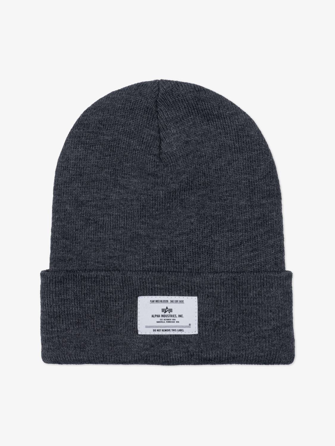 Шапка "Essential Beanie" (Medium Charcoal Heather) Alpha Industries