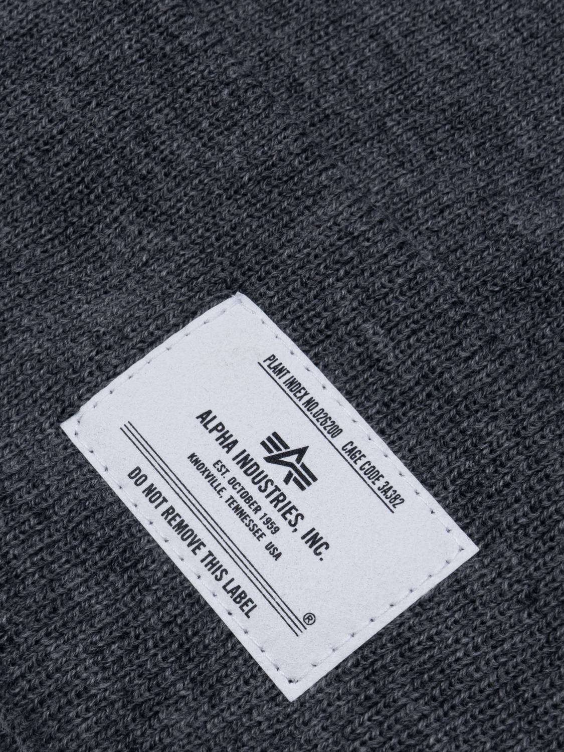 Шапка "Essential Beanie" (Medium Charcoal Heather) Alpha Industries