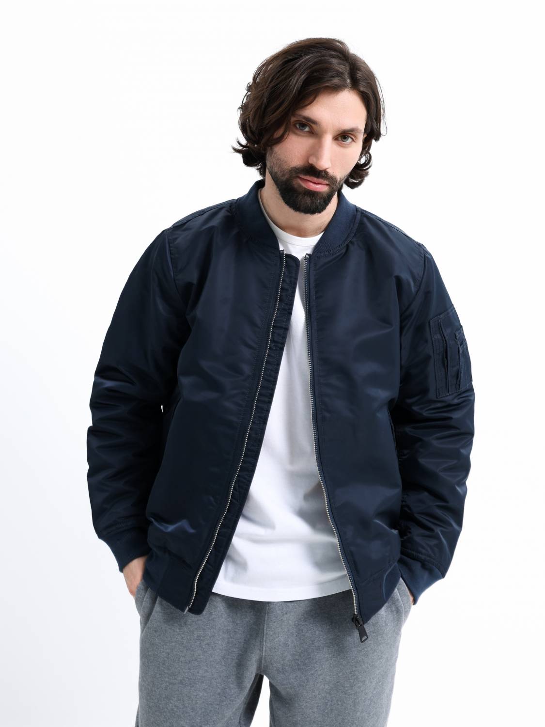 Куртка / Бомбер утепленный мужской ''Row'' (Midnight) Vintage Industries