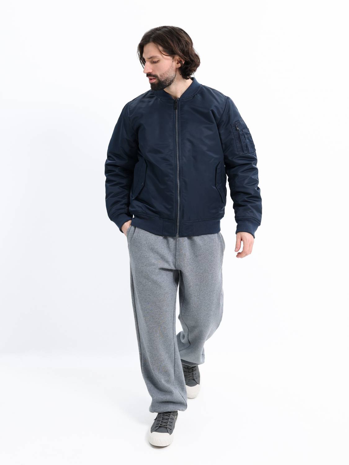 Куртка / Бомбер утепленный мужской ''Row'' (Midnight) Vintage Industries