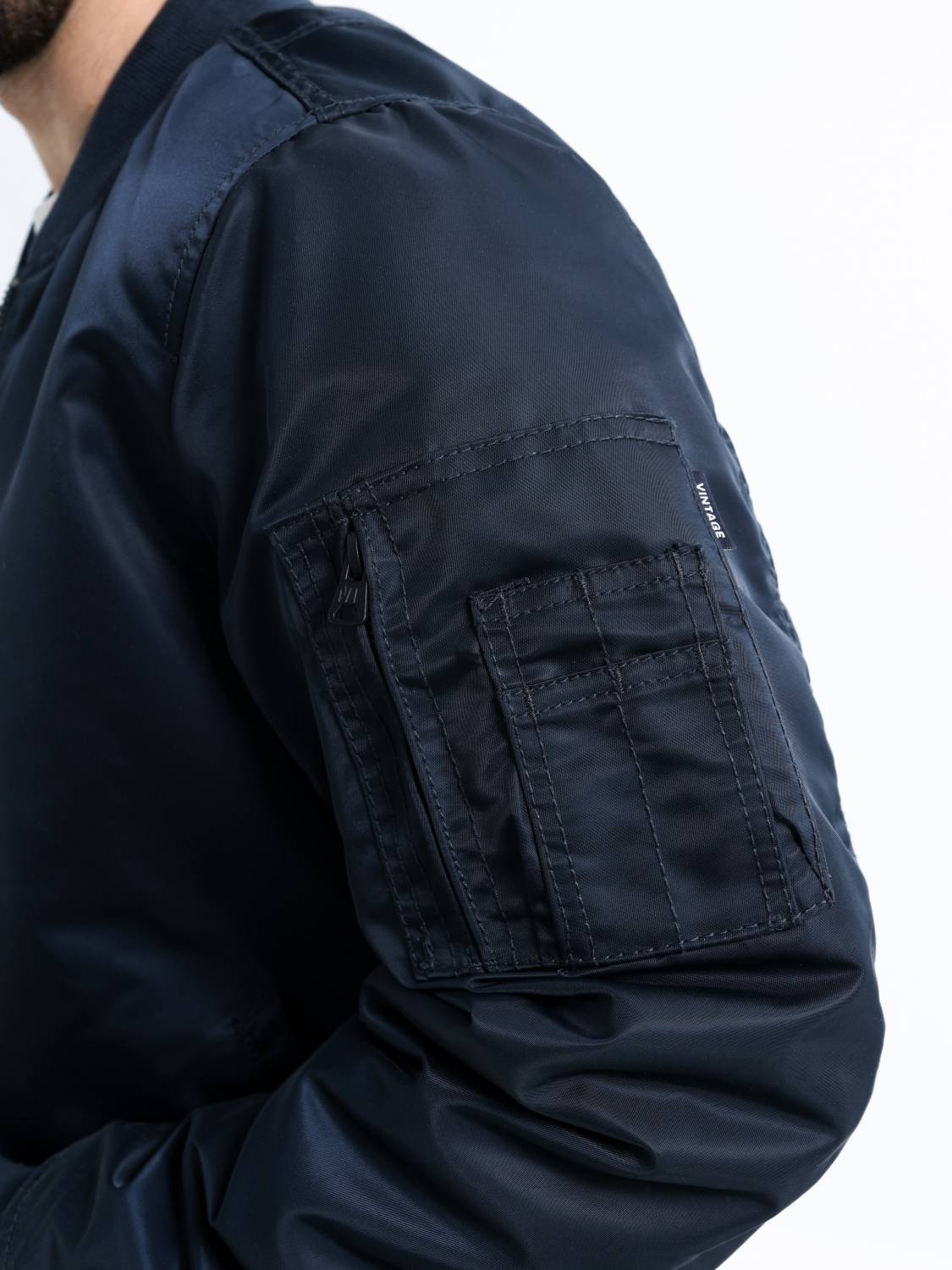 Куртка / Бомбер утепленный мужской ''Row'' (Midnight) Vintage Industries