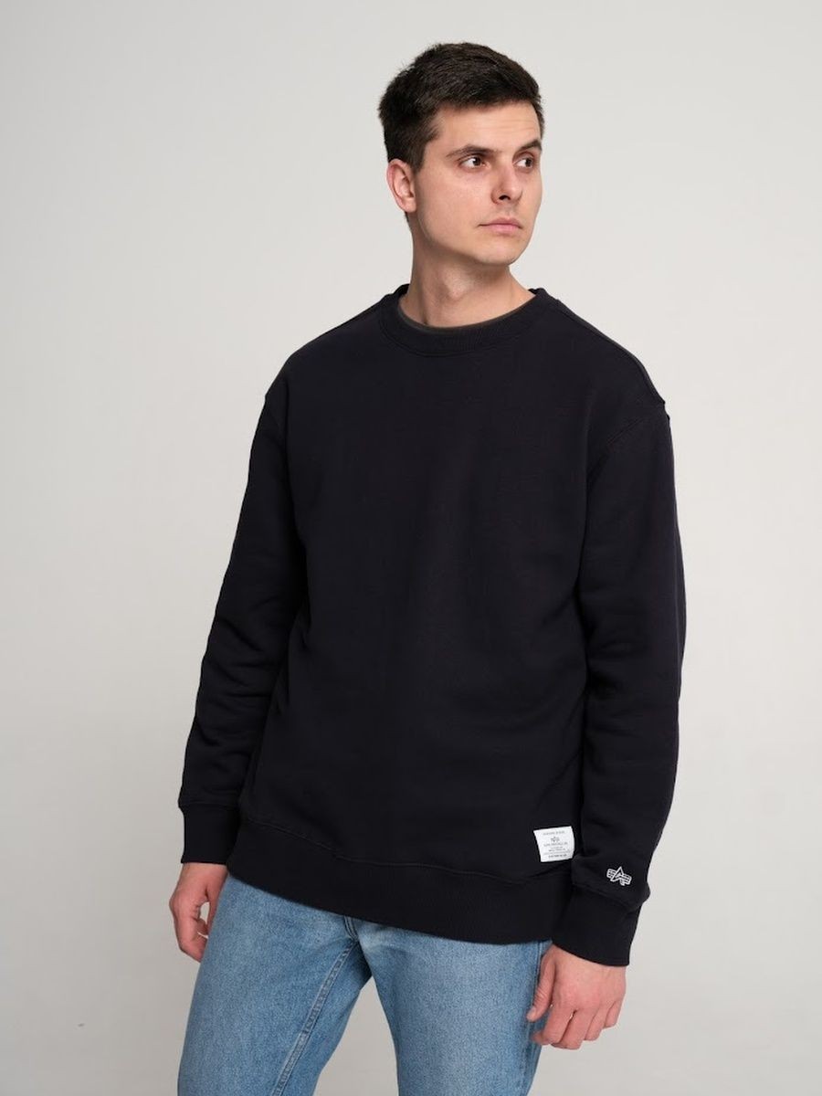 Свитшот / Толстовка "Essential Crewneck" (Replica Blue) Alpha Industries