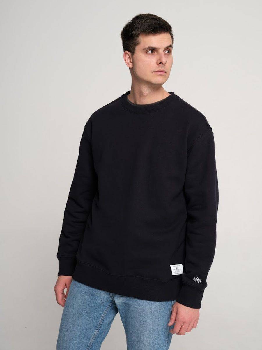 Свитшот / Толстовка "Essential Crewneck" (Replica Blue) Alpha Industries