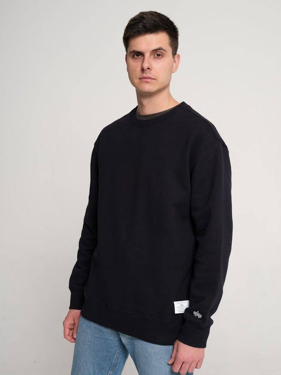 Свитшот / Толстовка "Essential Crewneck" (Replica Blue) Alpha Industries