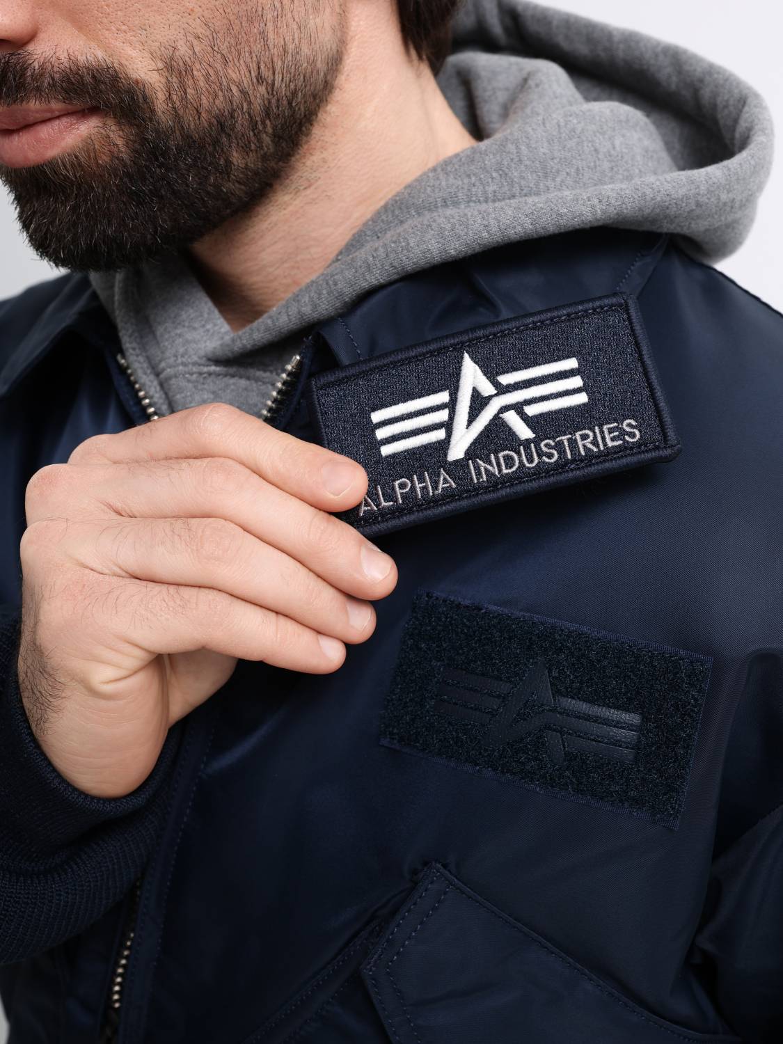 Куртка / Бомбер утепленный мужской "CWU 45/P" (Replica Blue) Alpha Industries 