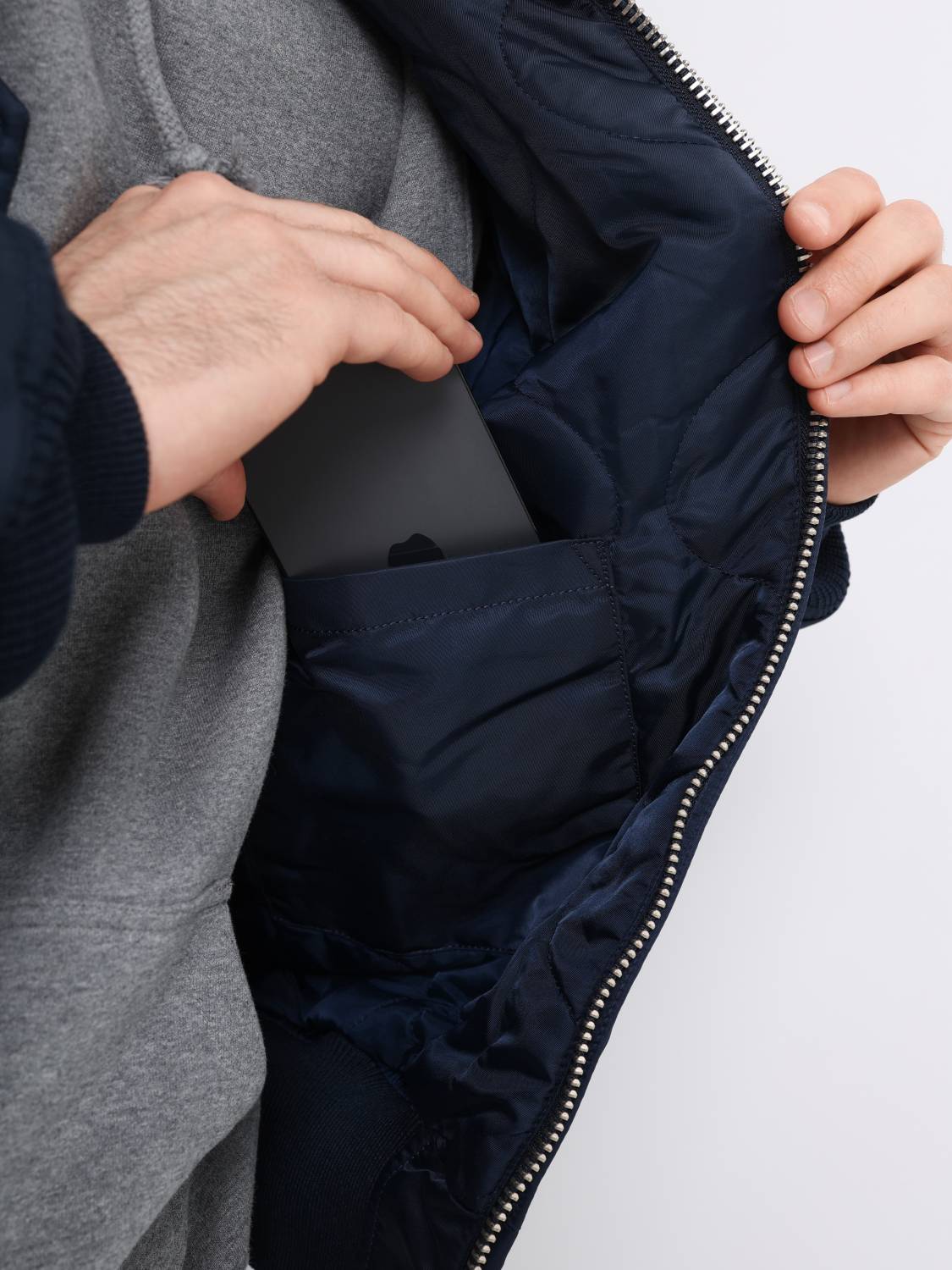 Куртка / Бомбер утепленный мужской "CWU 45/P" (Replica Blue) Alpha Industries 
