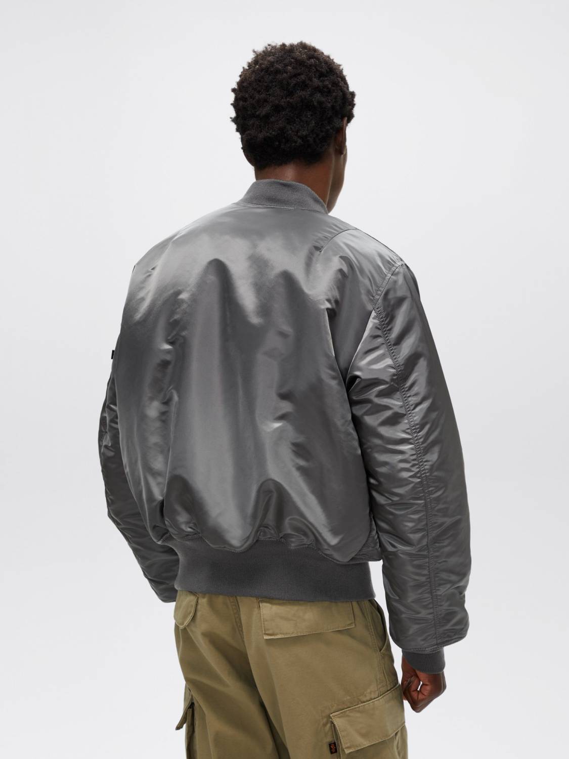 Куртка / Бомбер утепленный мужской "MA-1" (Gun Metal) Alpha Industries