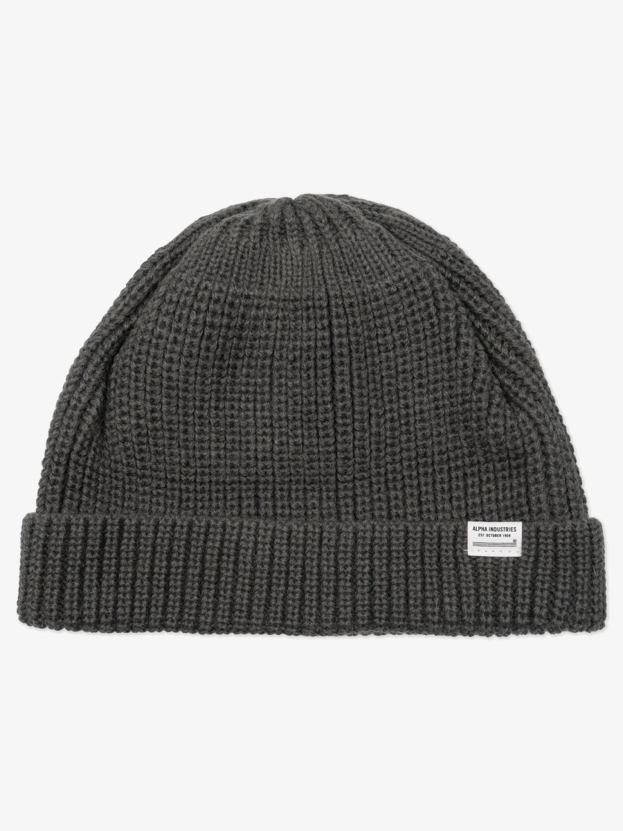 Шапка ''Essential Watch Cap" (Medium Charcoal Heather) Alpha Industries
