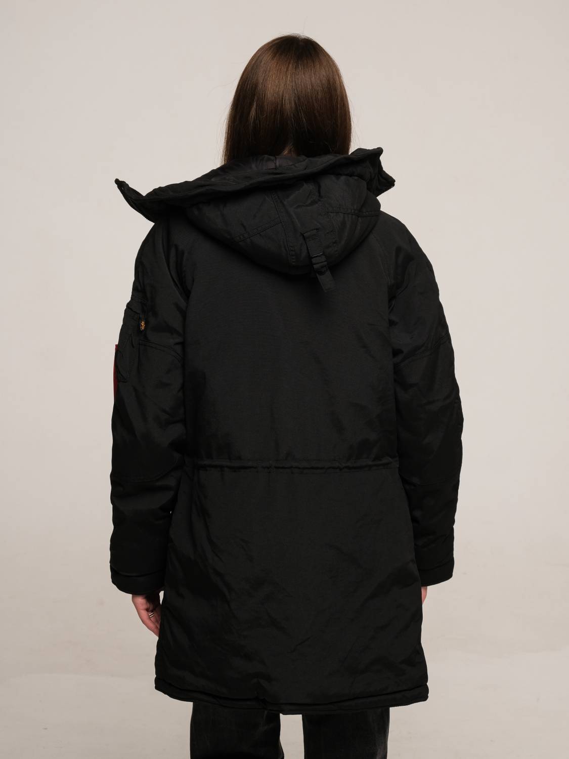 Куртка / Парка теплая женская "N-3B Altitude MOD W" (Black) Alpha Industries