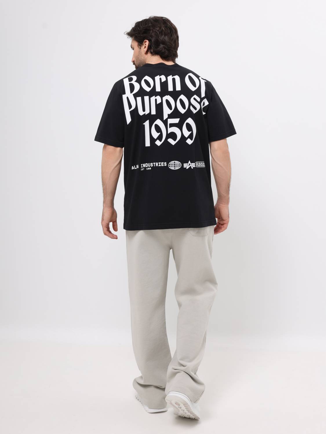Футболка "Born Of Purpose" (Black) Alpha Industries