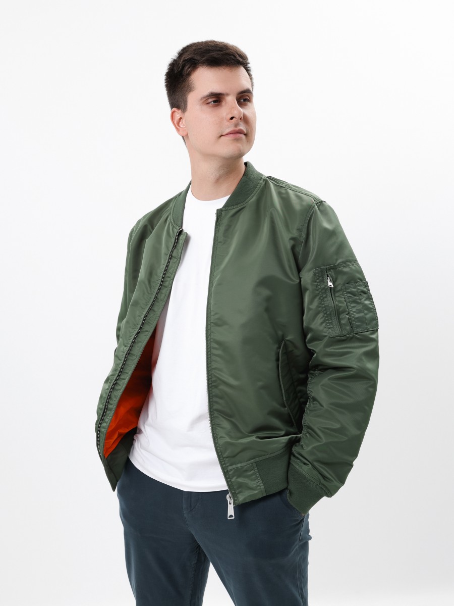 Куртка / Бомбер утепленный мужской ''Welder MA-1'' (Light Olive) Vintage Industries