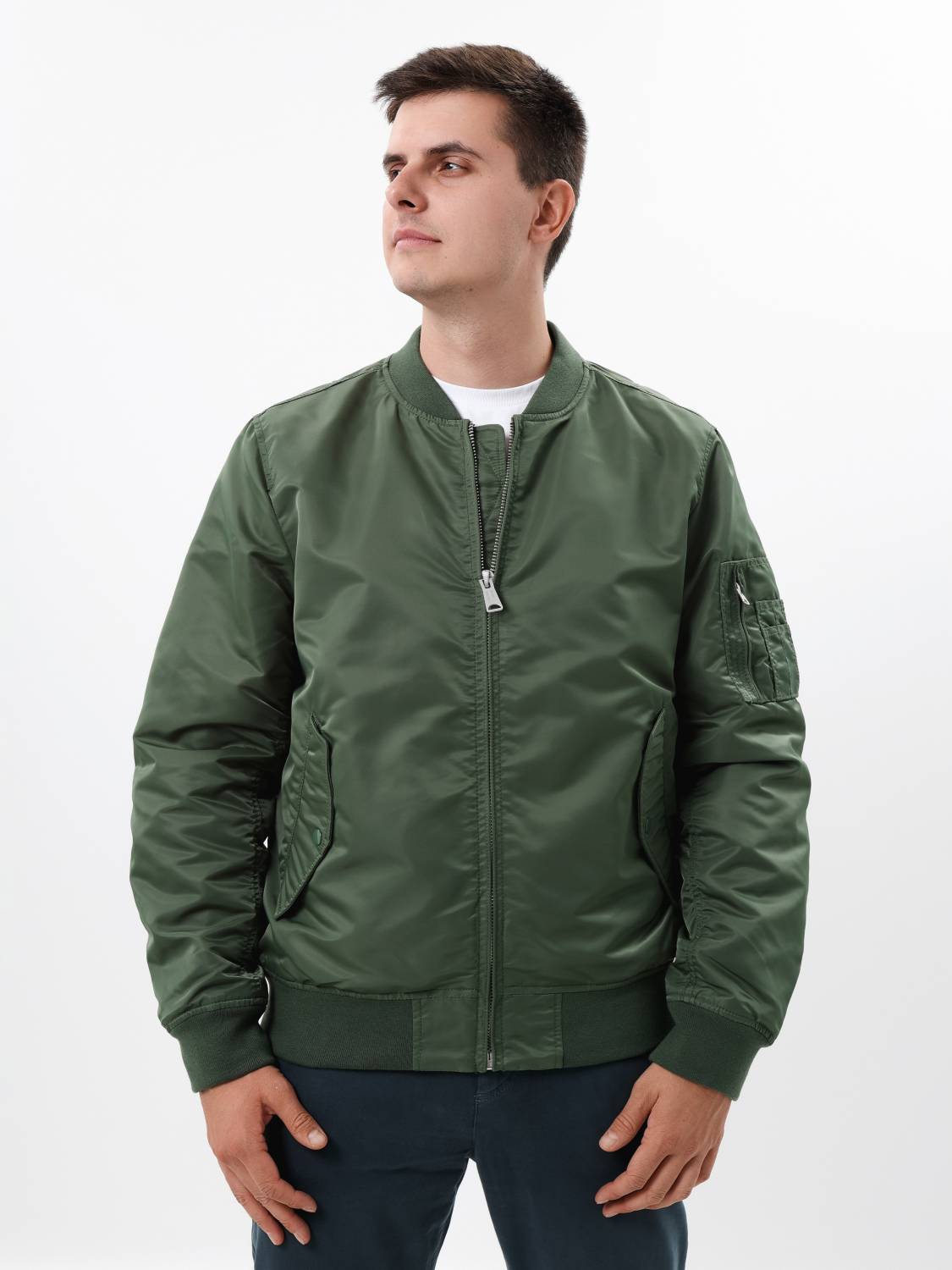 Куртка / Бомбер утепленный мужской ''Welder MA-1'' (Light Olive) Vintage Industries