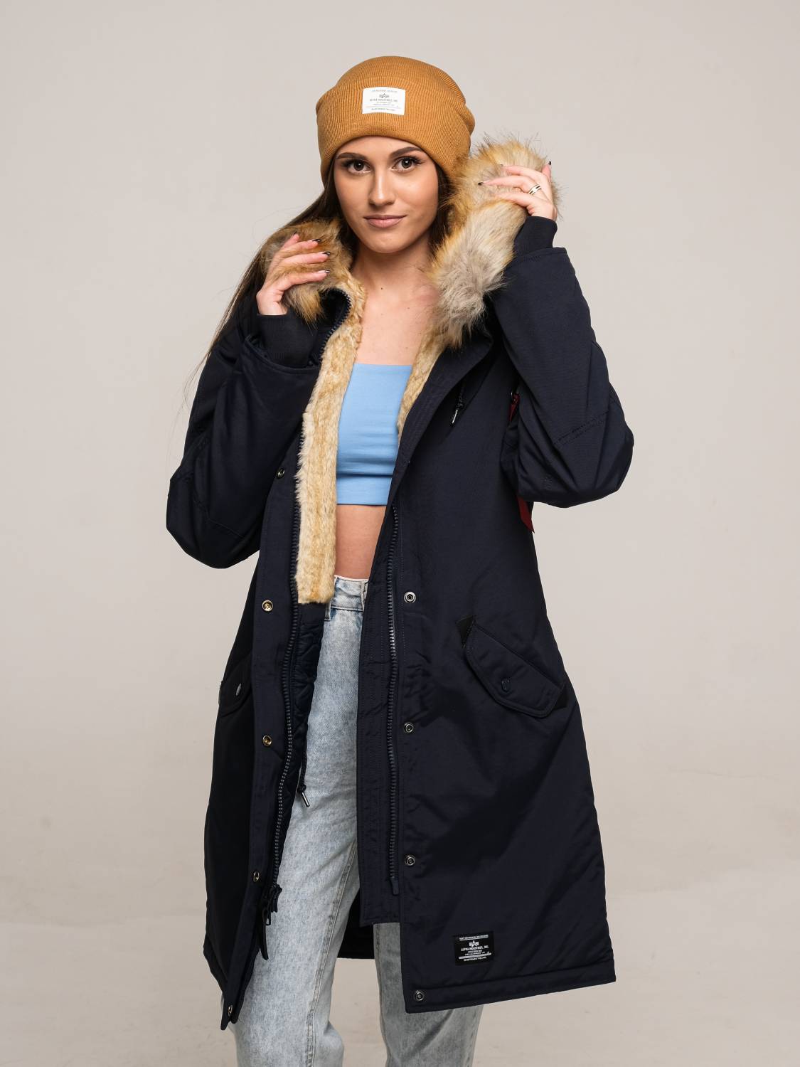 Куртка / Парка теплая женская "Elyse Gen II" (Replica Blue) Alpha Industries