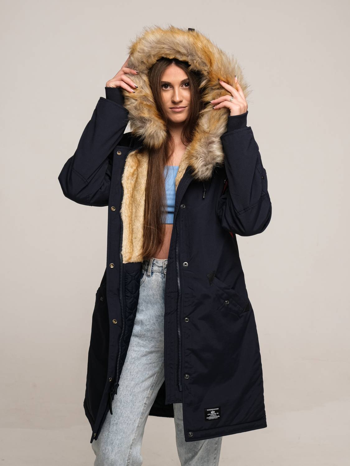 Куртка / Парка теплая женская "Elyse Gen II" (Replica Blue) Alpha Industries