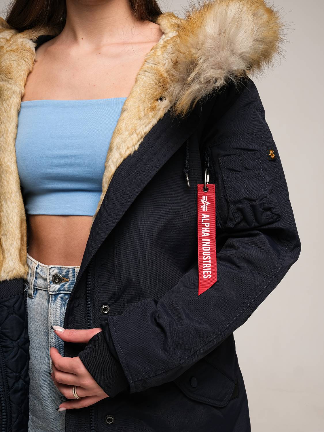 Куртка / Парка теплая женская "Elyse Gen II" (Replica Blue) Alpha Industries