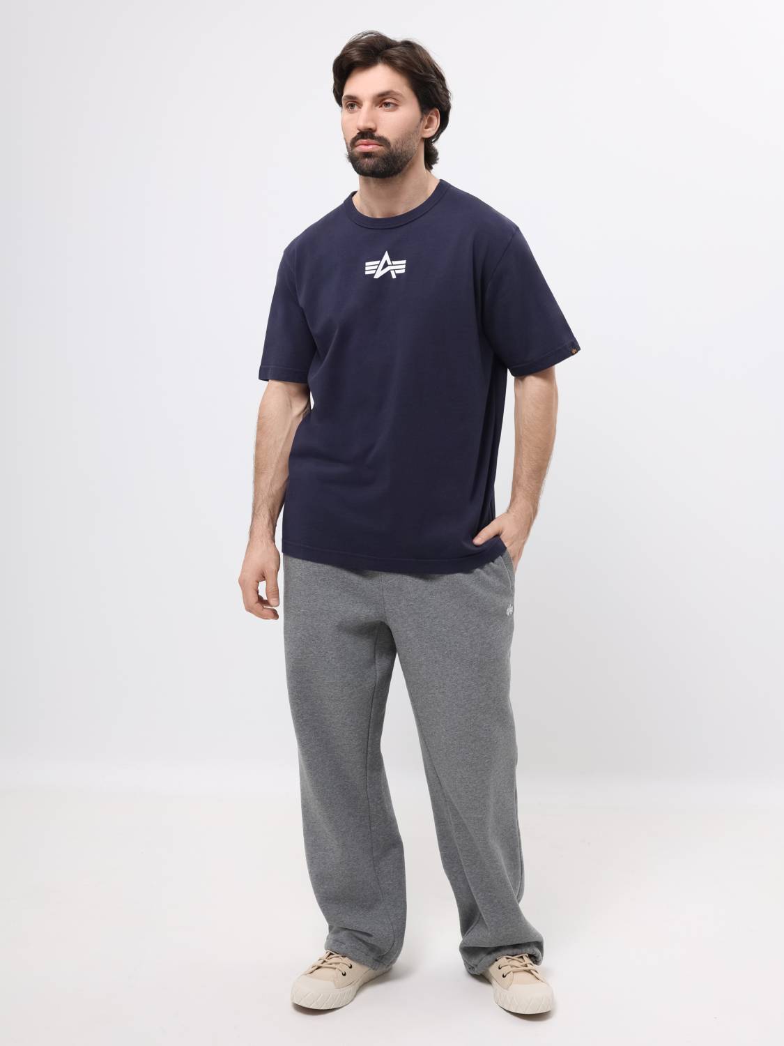 Футболка "Born Of Purpose" (Replica Blue) Alpha Industries