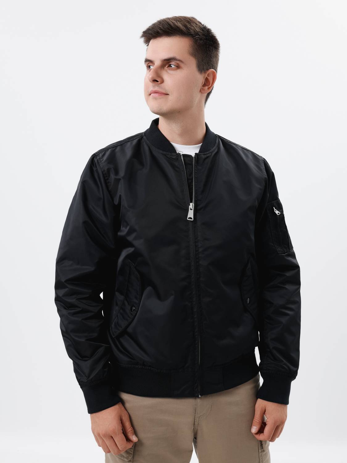 Куртка / Бомбер утепленный мужской ''Welder MA-1'' (Black) Vintage Industries