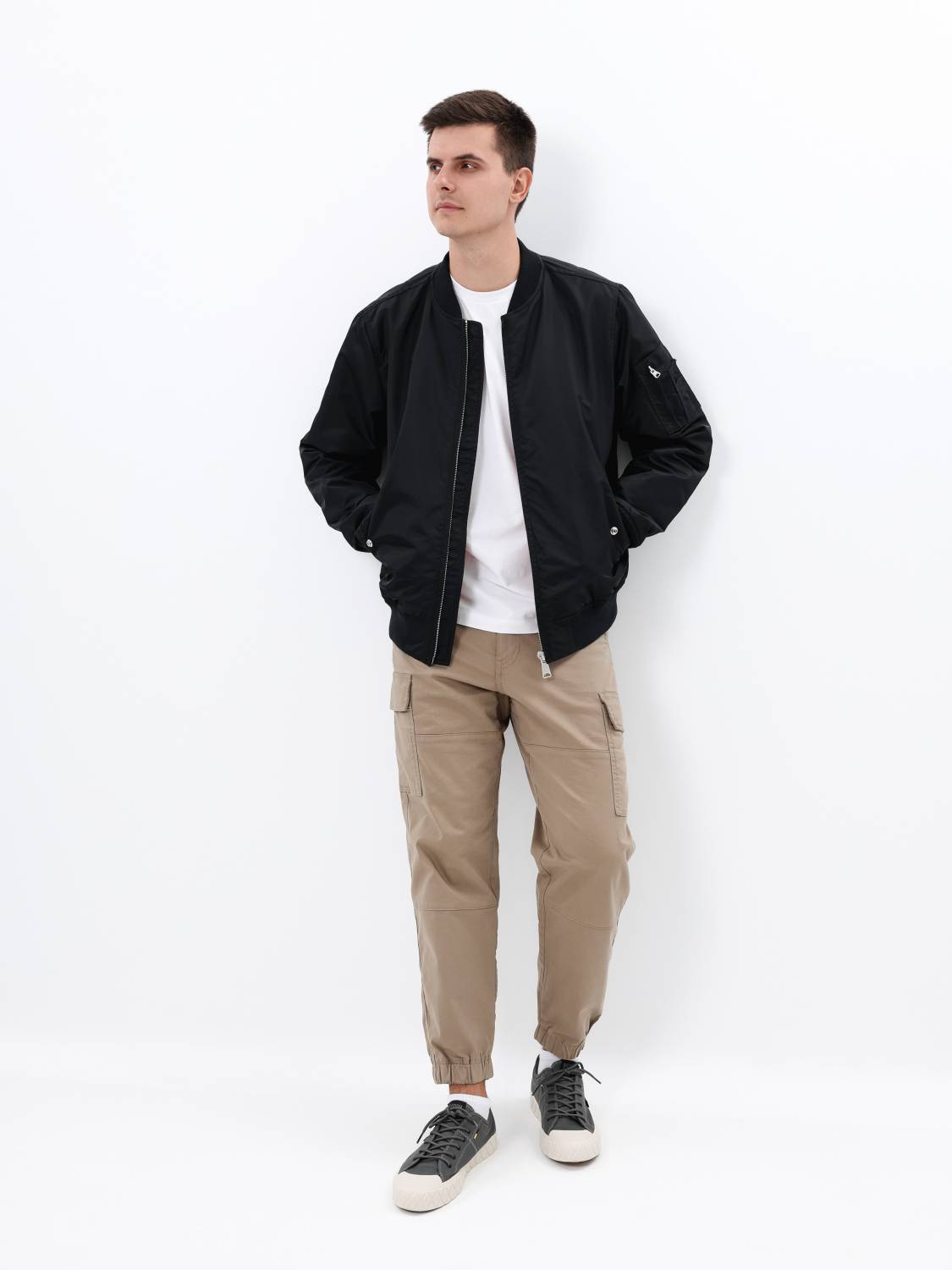 Куртка / Бомбер утепленный мужской ''Welder MA-1'' (Black) Vintage Industries