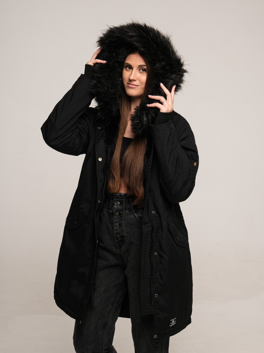 Куртка / Парка теплая женская "Elyse Gen II" (Black) Alpha Industries