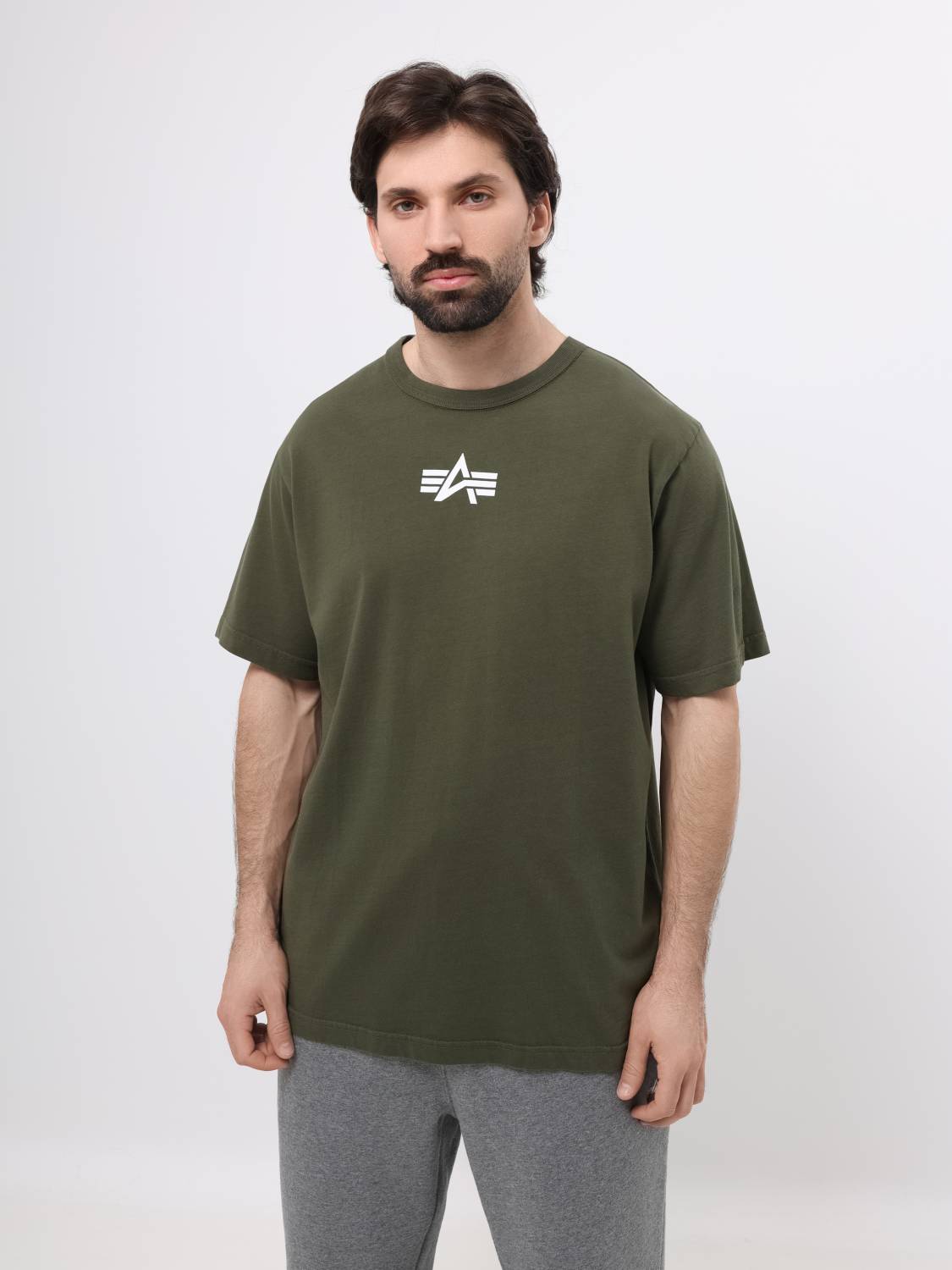 Футболка "Born Of Purpose" (Olive) Alpha Industries