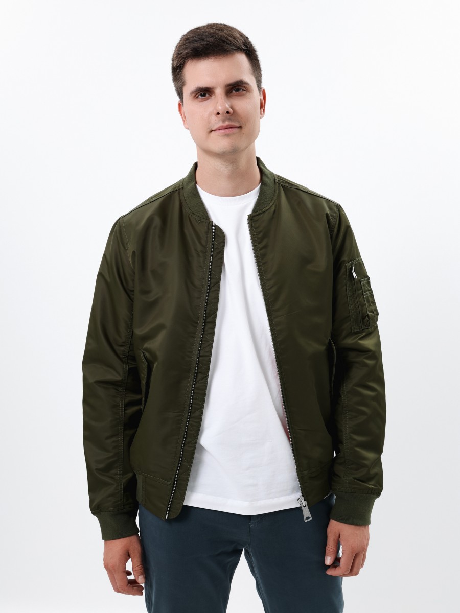 Куртка / Бомбер утепленный мужской ''Welder MA-1'' (Olive Drab) Vintage Industries