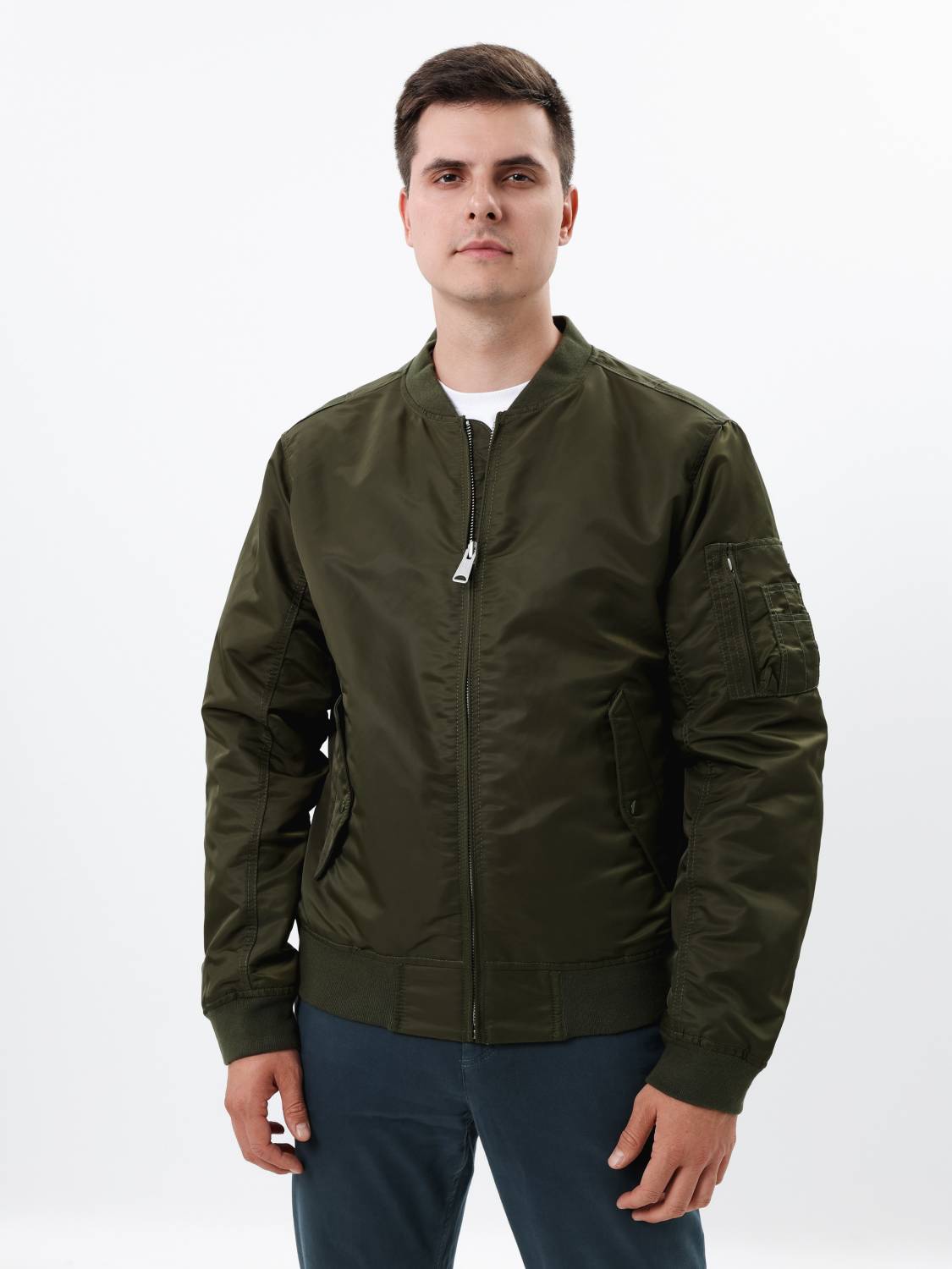 Куртка / Бомбер утепленный мужской ''Welder MA-1'' (Olive Drab) Vintage Industries
