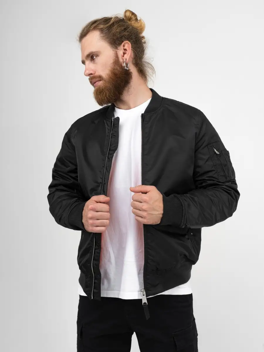 Куртка / Бомбер утепленный мужской ''Westford MA-1'' (Black) Vintage Industries