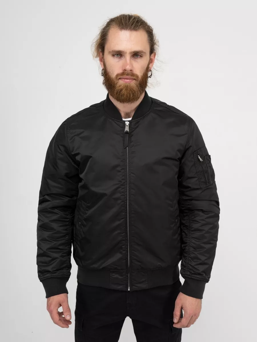 Куртка / Бомбер утепленный мужской ''Westford MA-1'' (Black) Vintage Industries