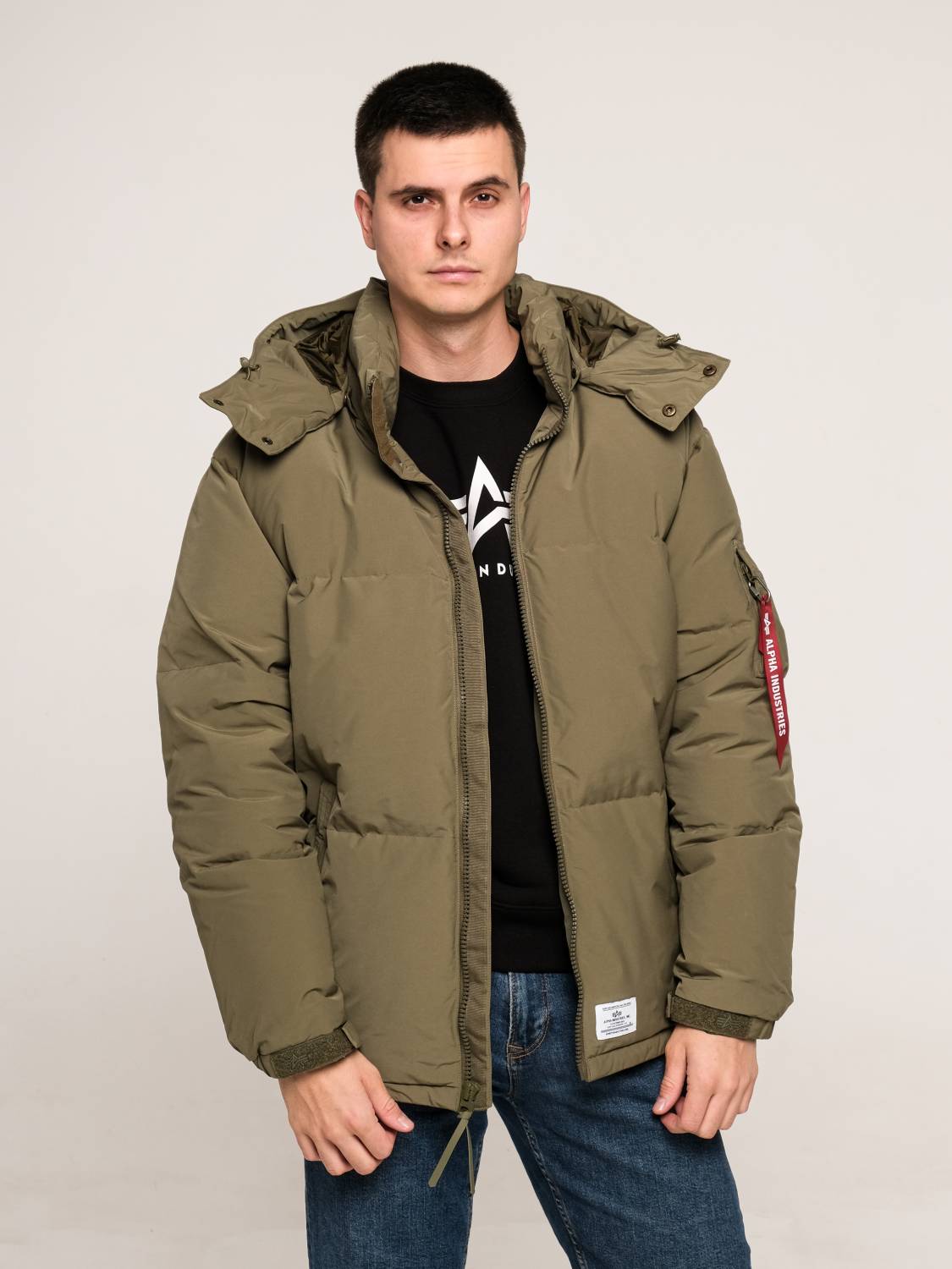 Пуховик / Парка теплая мужская "Puffer Parka" (OG-107 Green) Alpha Industries