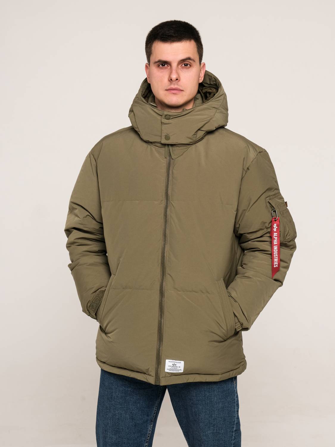 Пуховик / Парка теплая мужская "Puffer Parka" (OG-107 Green) Alpha Industries