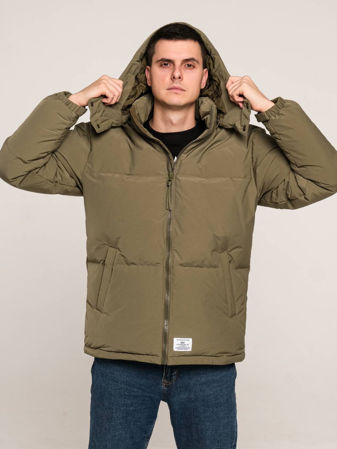 Пуховик / Парка теплая мужская "Puffer Parka" (OG-107 Green) Alpha Industries