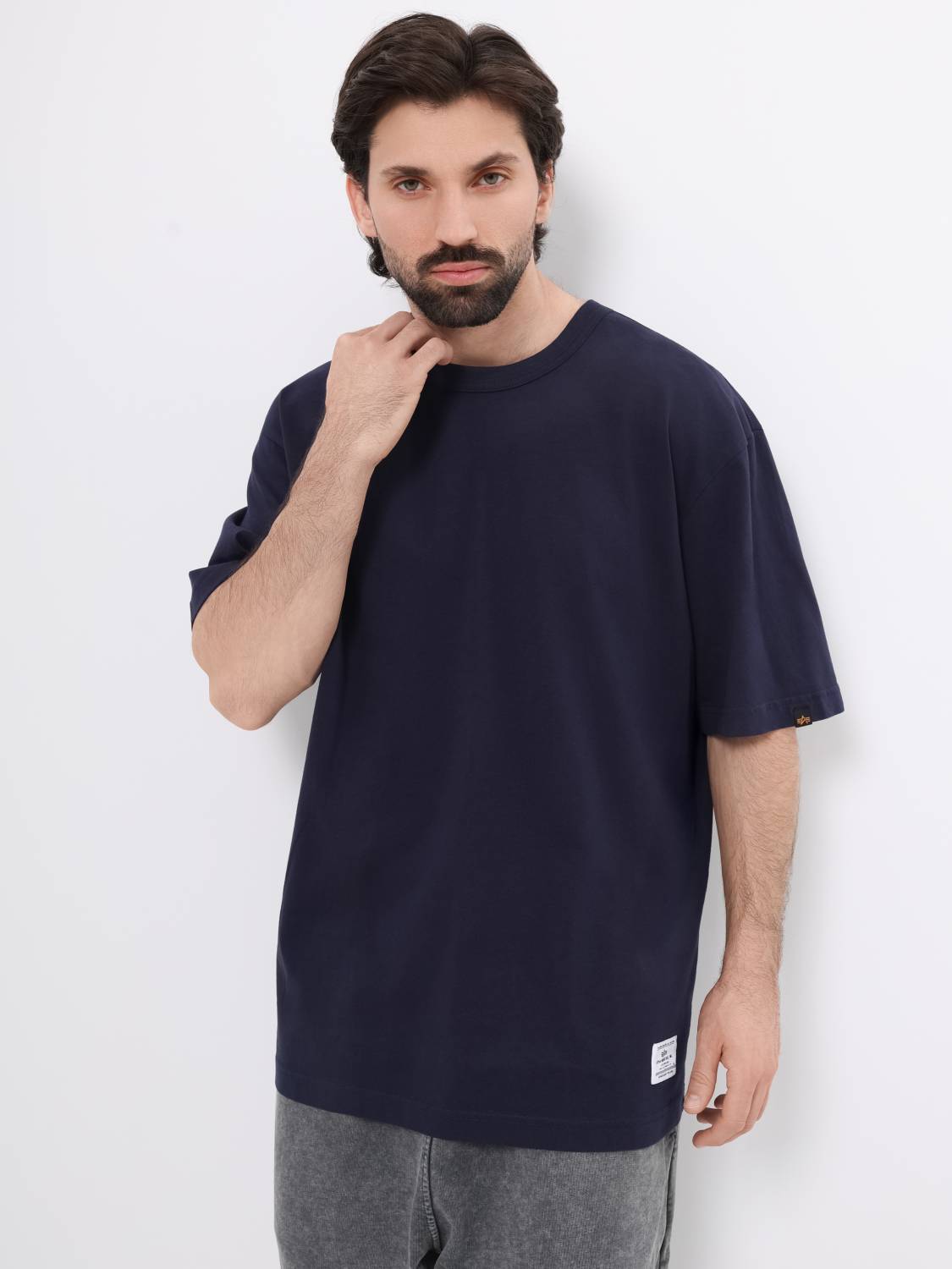 Футболка "Essential Relaxed Tee" (Replica Blue) Alpha Industries