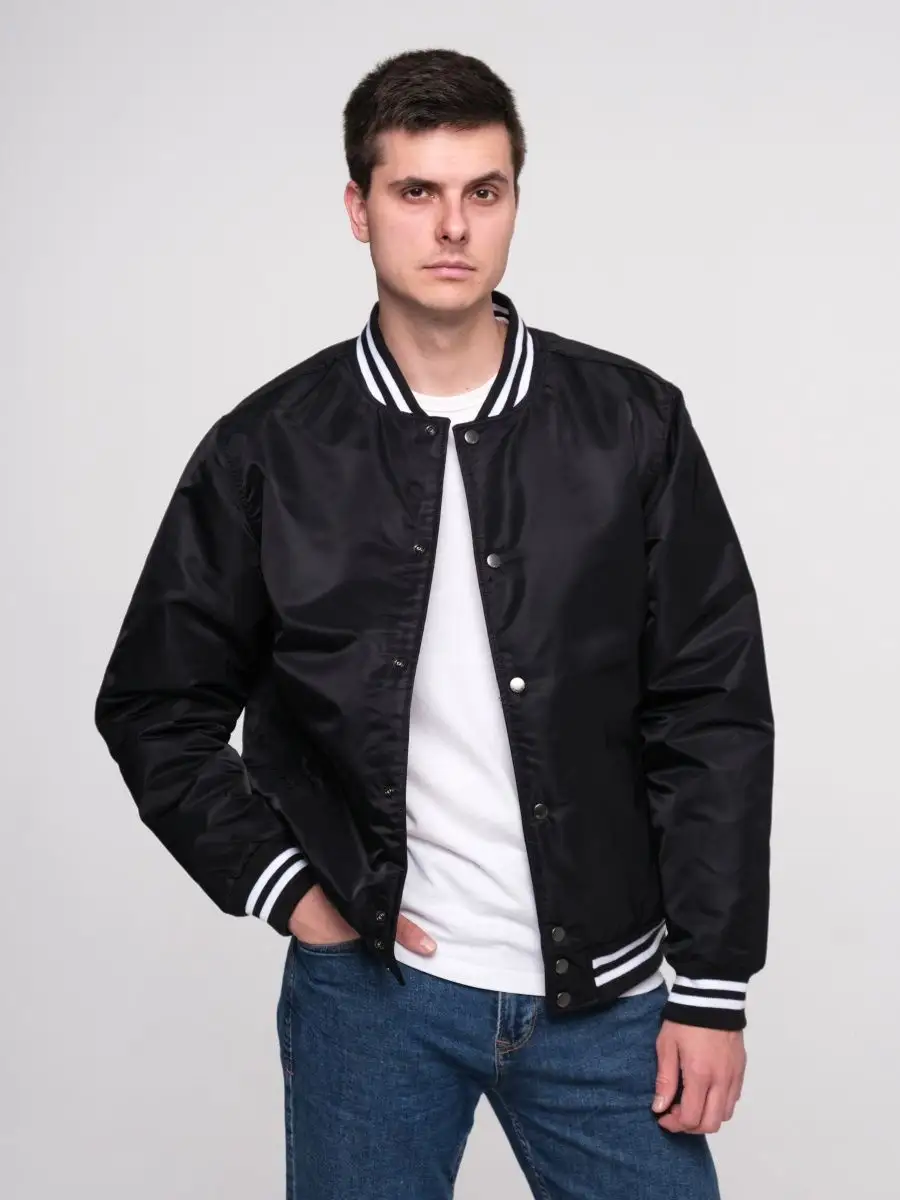 Куртка / Бомбер утепленный мужской ''Сhapman'' (Black) Vintage Industries