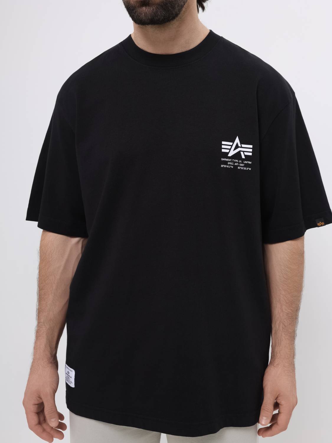 Футболка "Garment Type" (Black) Alpha Industries