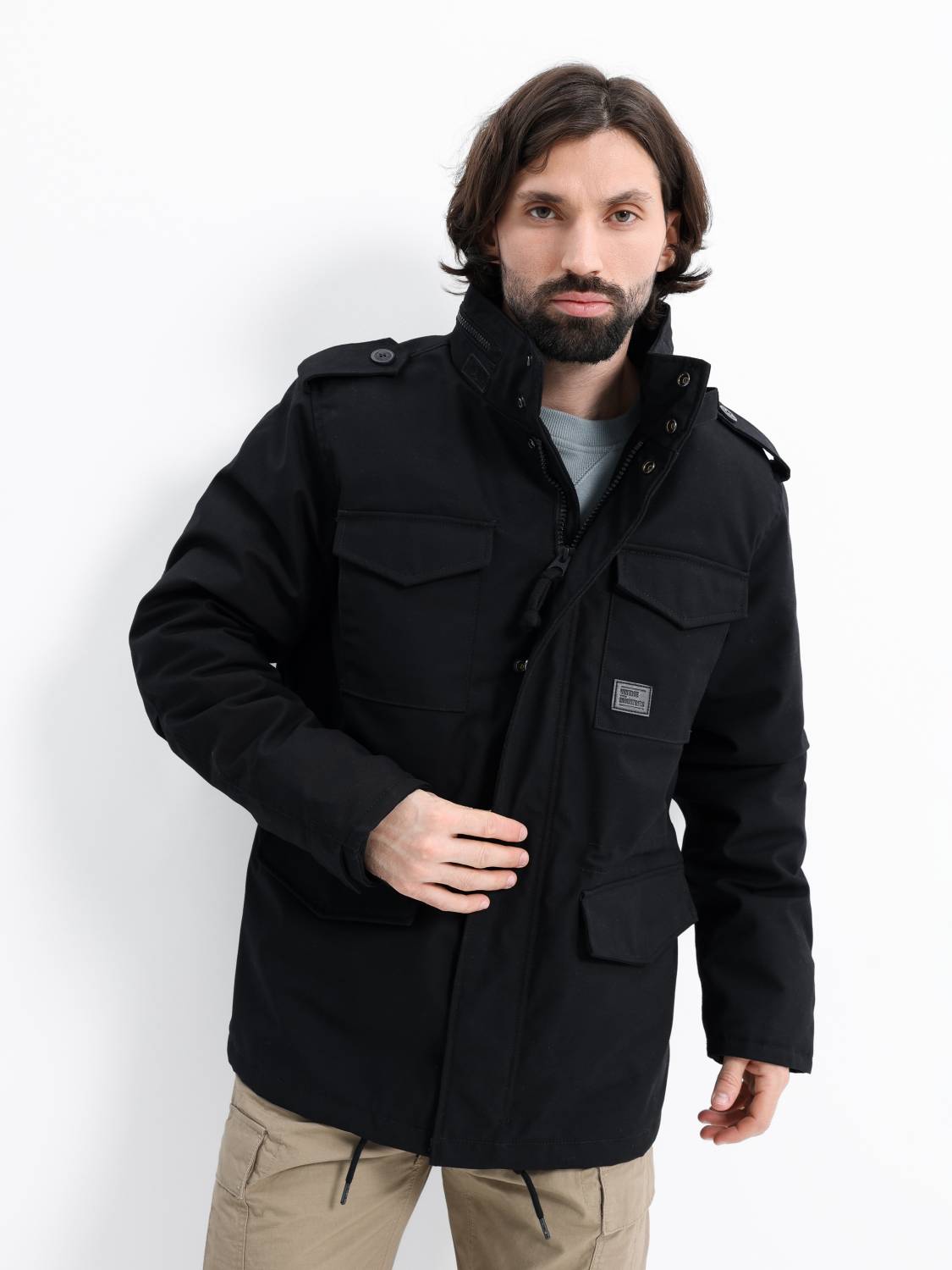Куртка утепленная мужская "Brent" (Black) Vintage Industries