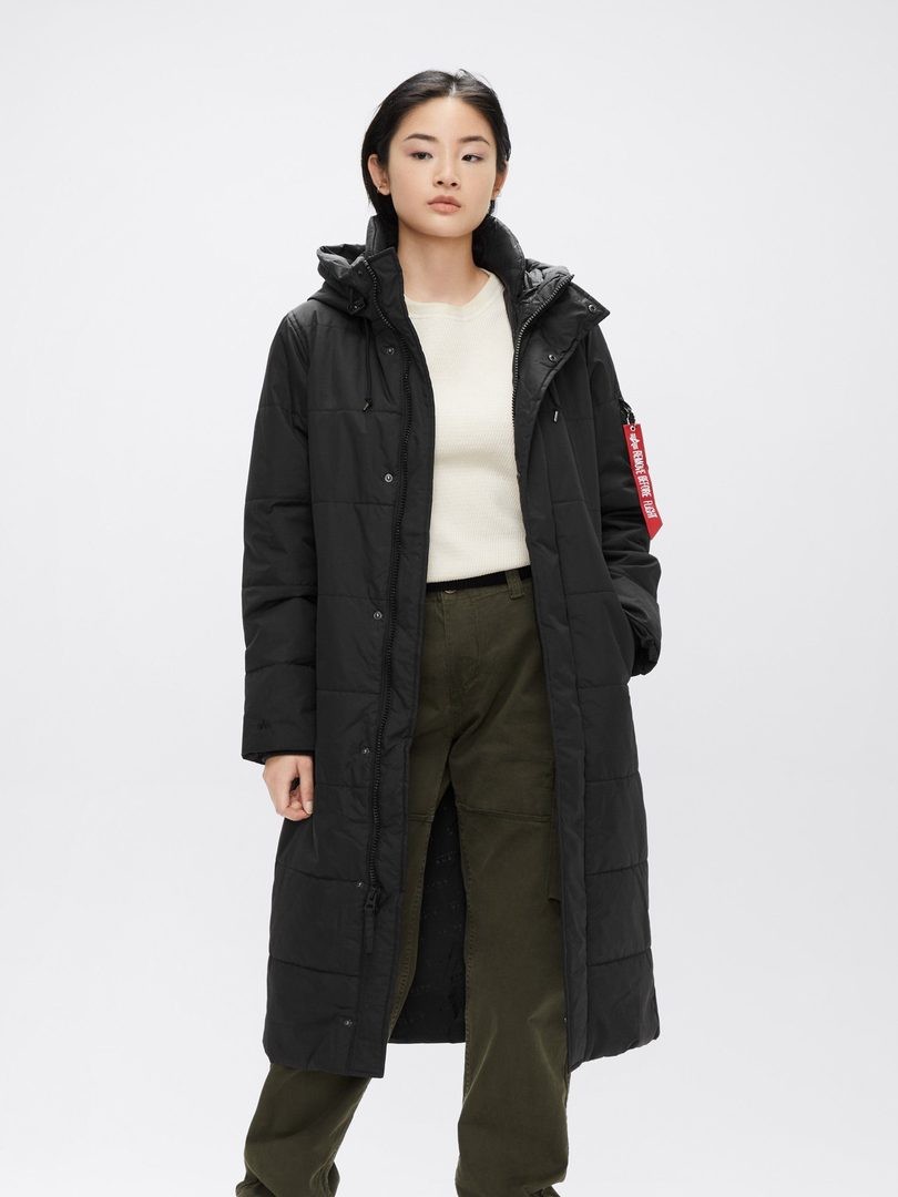 Куртка / Парка теплая женская "Sierra Primaloft" (Black) Alpha Industries