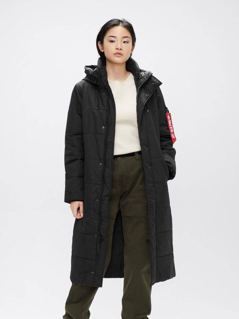 Куртка / Парка теплая женская "Sierra Primaloft" (Black) Alpha Industries
