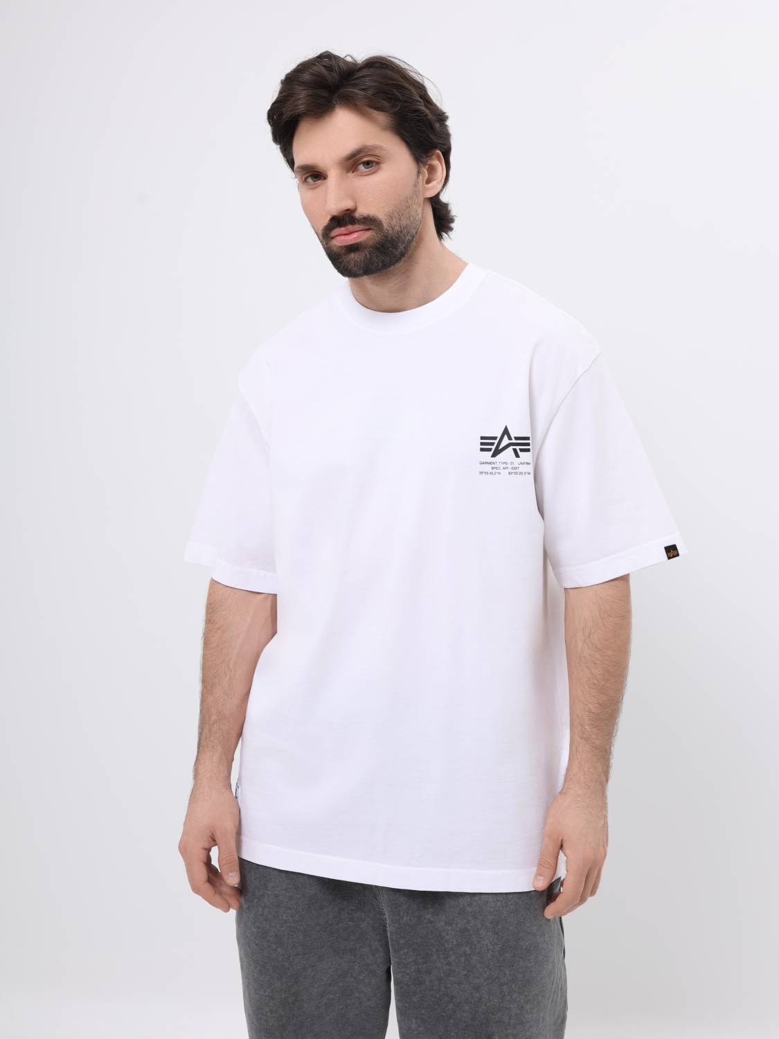 Футболка "Garment Type" (White) Alpha Industries