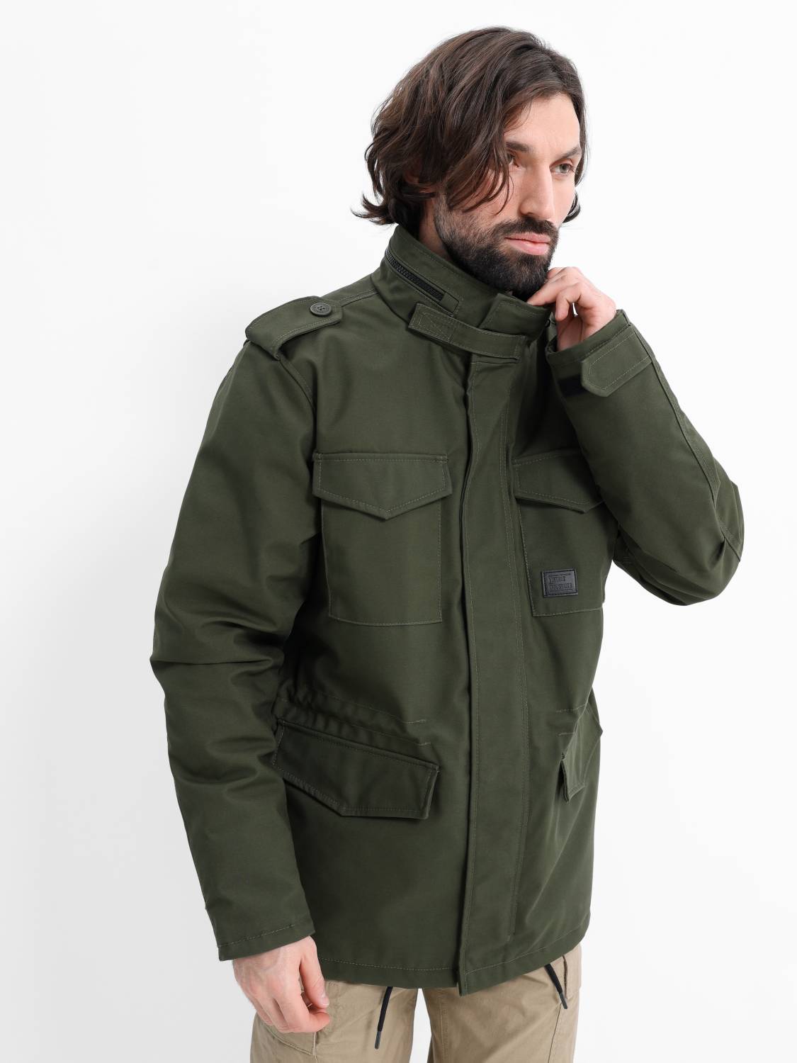 Куртка утепленная мужская "Brent" (Dark Olive) Vintage Industries